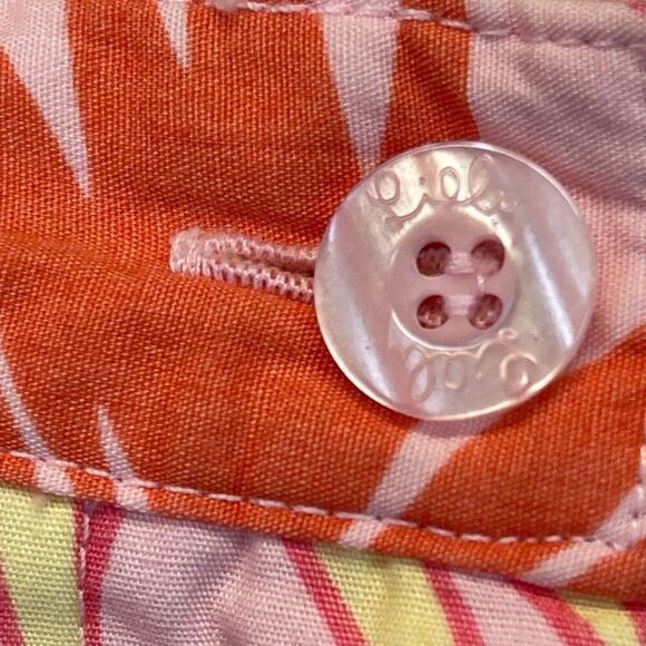 Lilly Pulitzer Floral Print Pants Size 4 Tropical Hibiscus Flamingo Capri Cotton - Picture 14 of 14